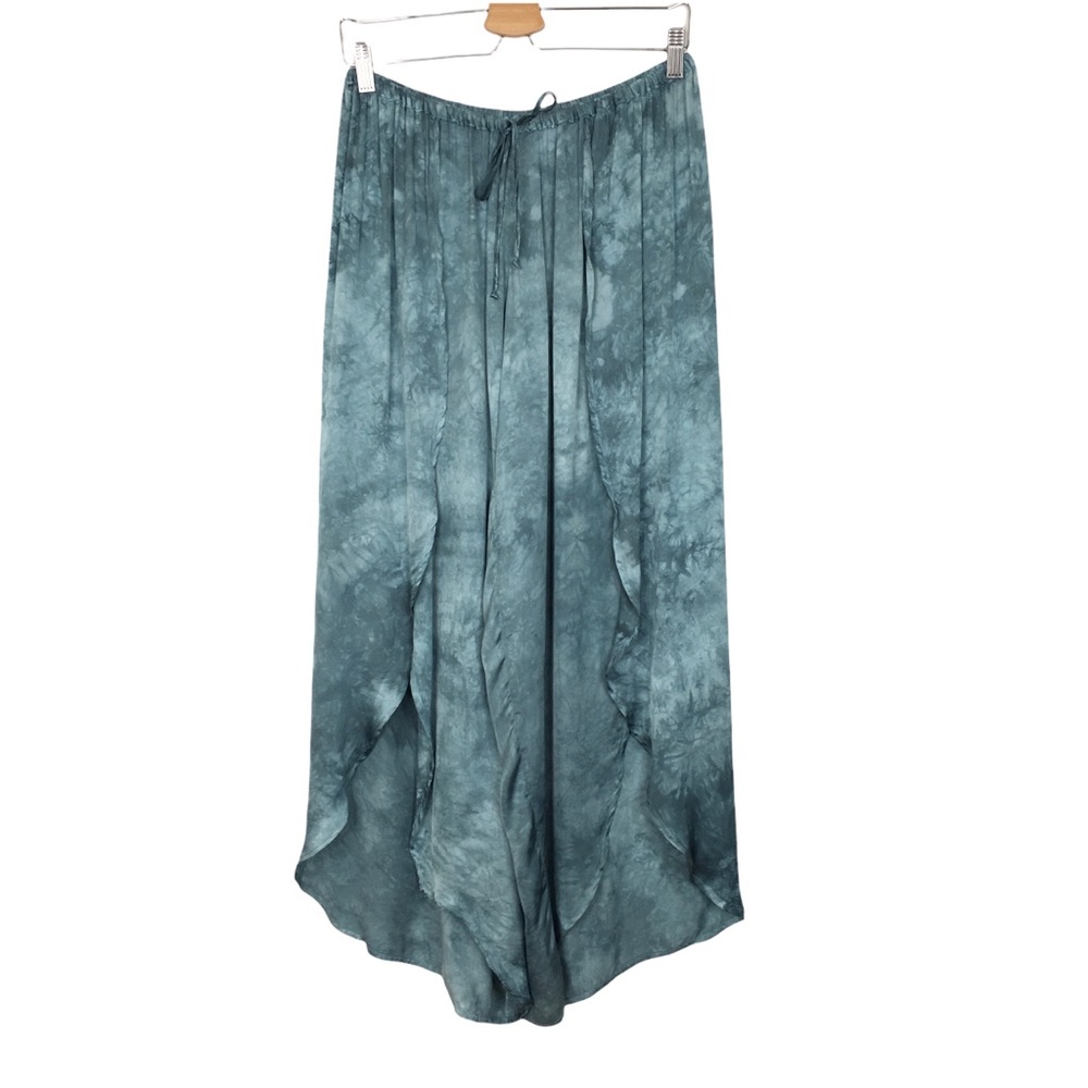 Blue Life Teal Split Leg Pants Small